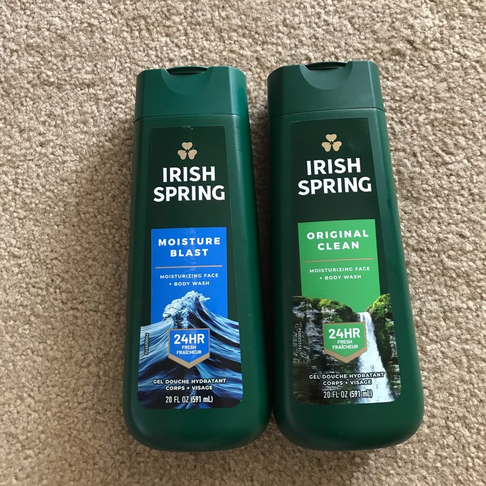Two Irish Spring Body Wash